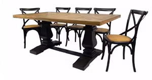 VI Velino Solid Timber Bluster Leg Dining Table thumbnail 5