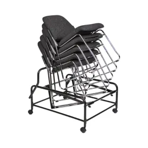 MA Nova Fabric Upholstered Chrome Based Stackable Visitor Chair thumbnail 5