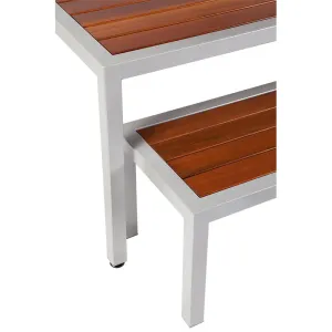 MA Outback Stainless Steel Framed and Trex Timber Slats Outdoor Bench thumbnail 3