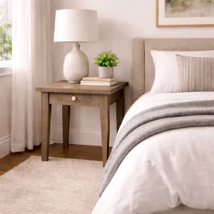 MF Havana Solid Timber 1 Drawer Side Table thumbnail 3
