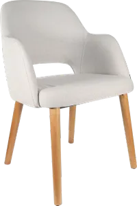 FL Sorbet Fabric Upholstered Timber Legs Hospitality Chair thumbnail 7