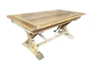 MF Morris Solid Timber Dual Butterfly Base Extendable Dining Table thumbnail 1