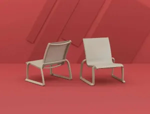 FL Pacific Hospitality Outdoor Stackable Lounge Chair thumbnail 1