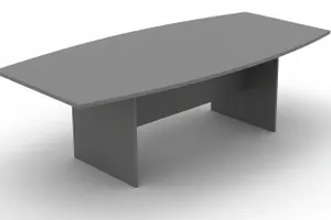 DD Accent Boatshape Top H Base Boardroom Table - Clearence Item thumbnail 2