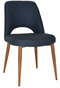 EZ Albury Oak Stained Metal Leg Upholstered Hospitality Dining Chair thumbnail 17