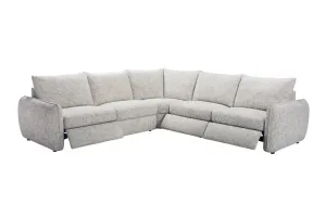 VI Isla Fabric Upholstered 5 Seater Electric Recliner Modular Corner Lounge thumbnail 3