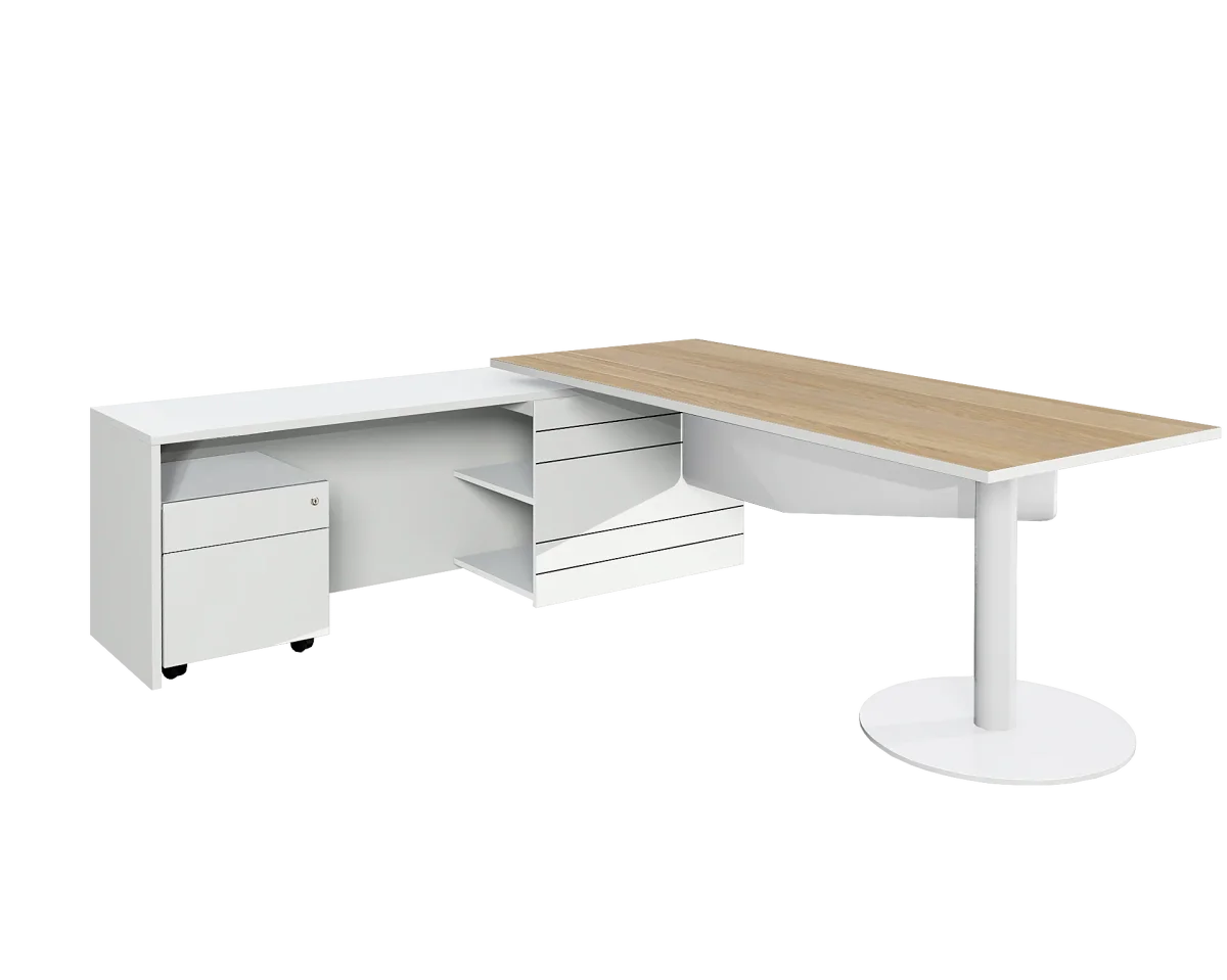 DD Geo Verse Executive Desk with Return