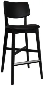 EZ Phoenix Solid Timber Framed PU Leather Seat and Back Barstool thumbnail 1