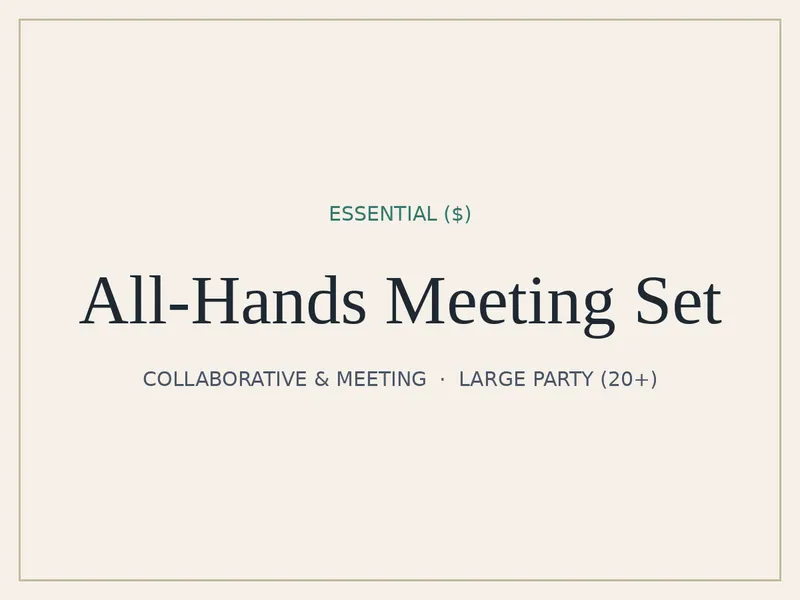 All-Hands Meeting Set