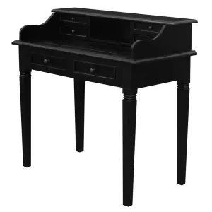 CT Nueva Solid Mahogany Timber 6 Drawer Desk thumbnail 3
