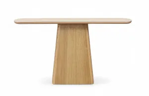 MD Elegant Solid Timber Base Natural Stone Top Hall Table thumbnail 3