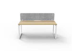 RL Infinity Loop Leg Single Sided Workstation with Grey Eco Panel Screen thumbnail 11