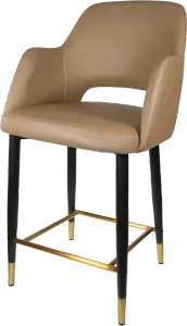 FL Sorbet Vinyl Upholstered Metal Leg Hospitality Counter Stool thumbnail 7