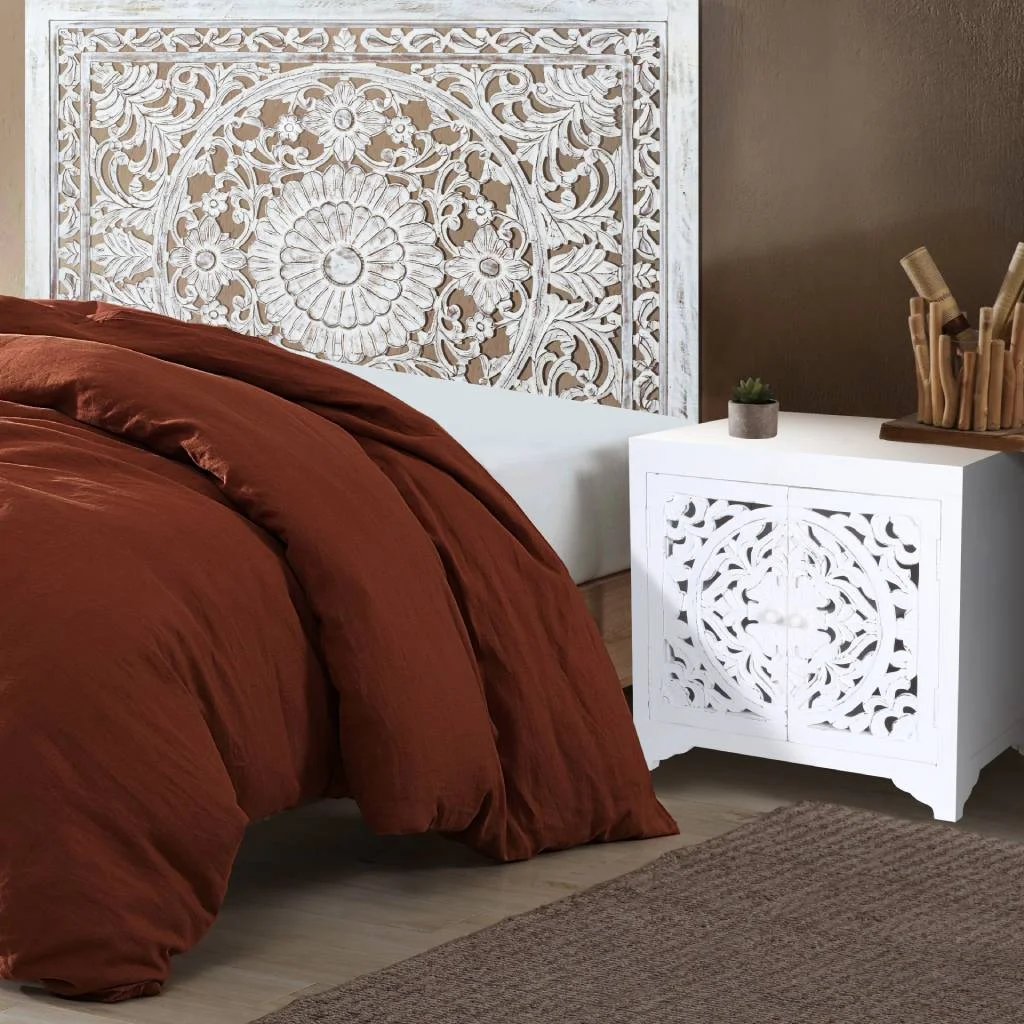 VI Dias Solid Timber Antique Bedhead