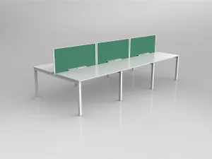 OL Axis 6 User Double Sided Workstation with Screen - Breathe Fabric thumbnail 20