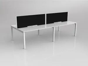 OL Axis 4 User Double Sided Workstation with Screen - Splice Fabric thumbnail 4