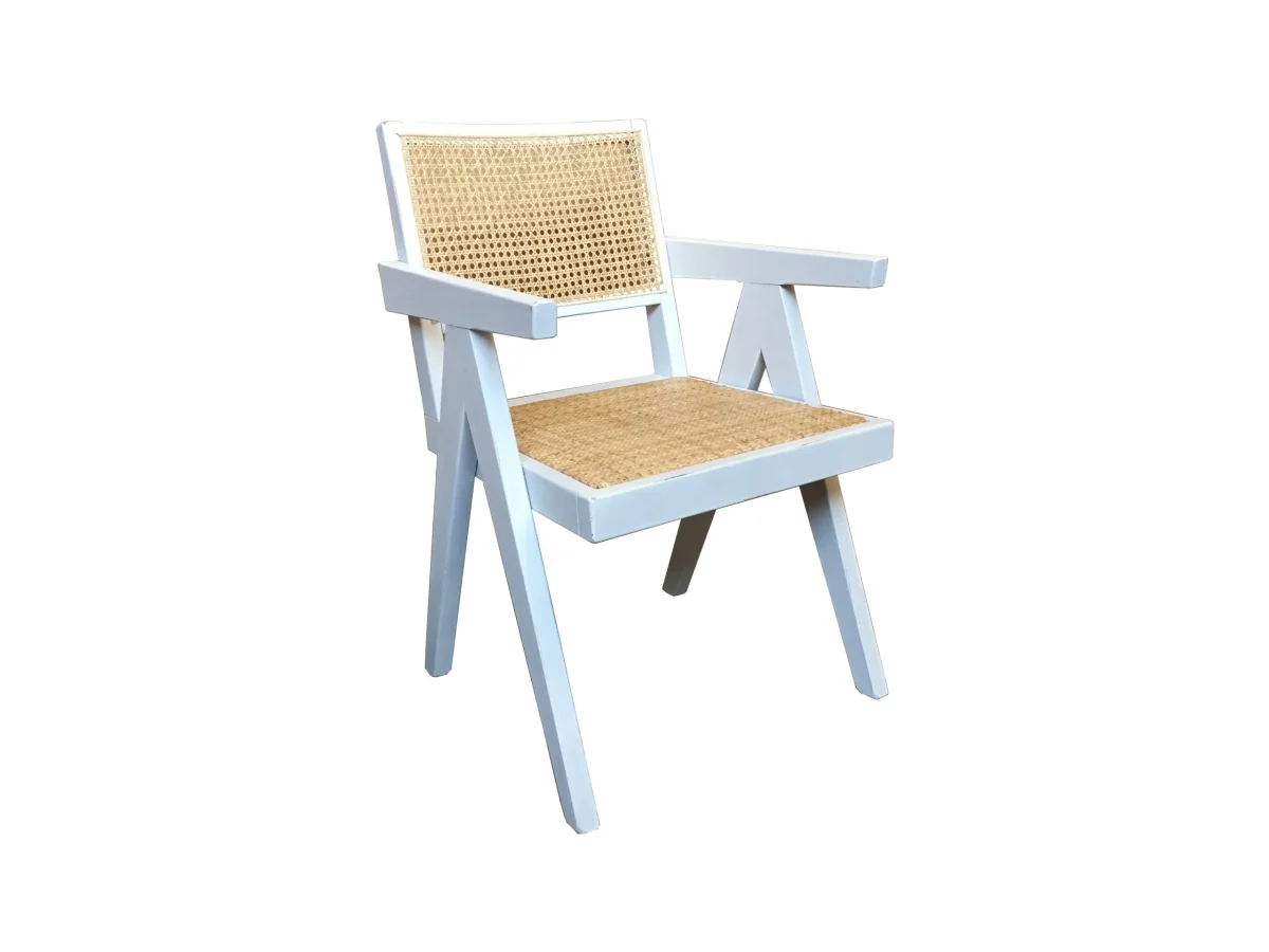 MF Pier Solid Timber Frame with Rattan Armchair