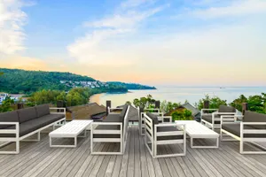 FL Mykonos Aluminium Hospitality Outdoor 5 Seater Lounge Set thumbnail 7
