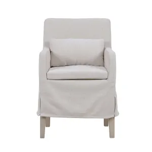 CR Bilboa Fabric Upholstered Timber Leg Armchair thumbnail 6