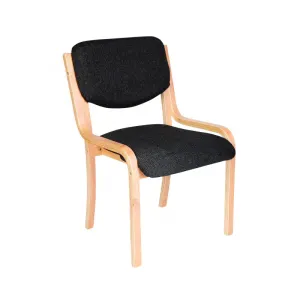 MA Woodtech Fabric or Vinyl Upholstered Stackable Visitor Chair thumbnail 1