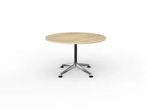 OL Modulus Fixed Leg Round Meeting Table - Oak Top thumbnail 1