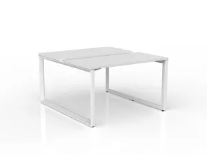OL Anvil 2-User Double Sided Workspace – White Top with White Frame thumbnail 7