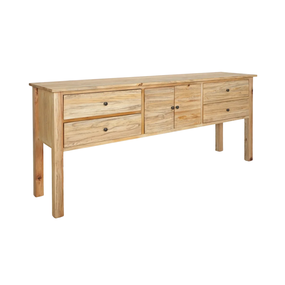 CR Sonoma Solid Timber 4 Drawer 2 Door Buffet