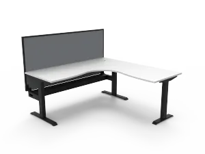 RL Boost Static Corner Desk with Aluminium Framed Screen thumbnail 15