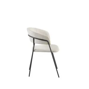 VI Primo Fabric Upholstered Metal Leg Dining Chair thumbnail 4