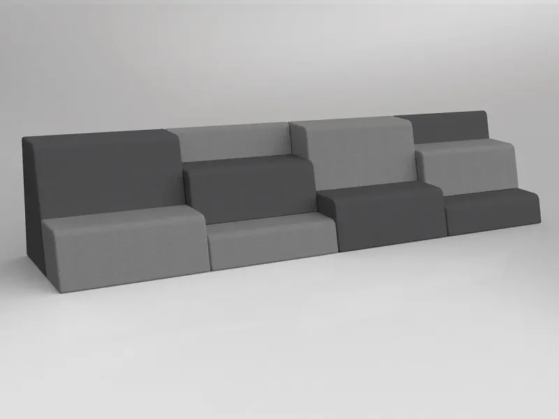 OL Motion Grandstand 4 Seater Breakout Area Tiered Seating