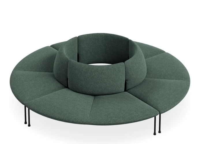 DD Bowral Fabric Upholstered 8 Seater Round Breakout Seating