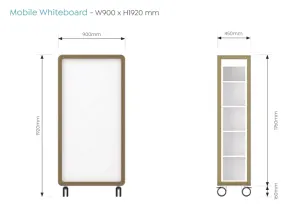 OL Rover Portable Glass Whiteboard with Storage Compartments thumbnail 8
