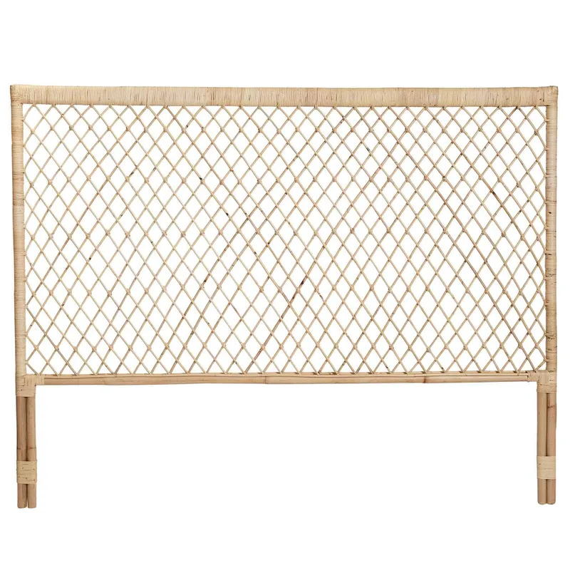 SH Pearl Habour Rattan Lattice Queen Bedhead