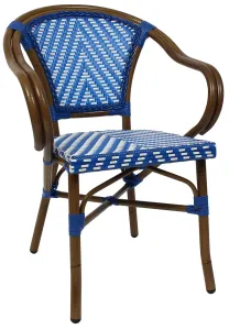 EZ Amalfi Synthetic Wicker Aluminium Frame Outdoor Armchair thumbnail 1