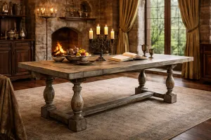 MF Monastery Recycled Oregon Timber Dining Table thumbnail 5