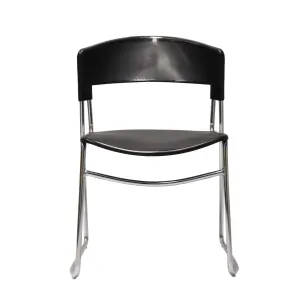 RL Zola Chrome Sled Base Stackable Visitor Chair thumbnail 2