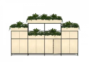 OL Rhodes 12 Door 4 Bay Welded Storage with 18 Planter Box thumbnail 2