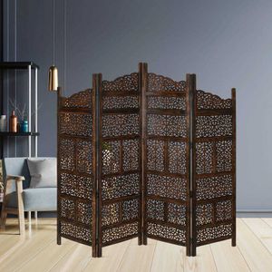 VI Vasco Solid Timber 4 Panel Space Dividing Screen thumbnail 2