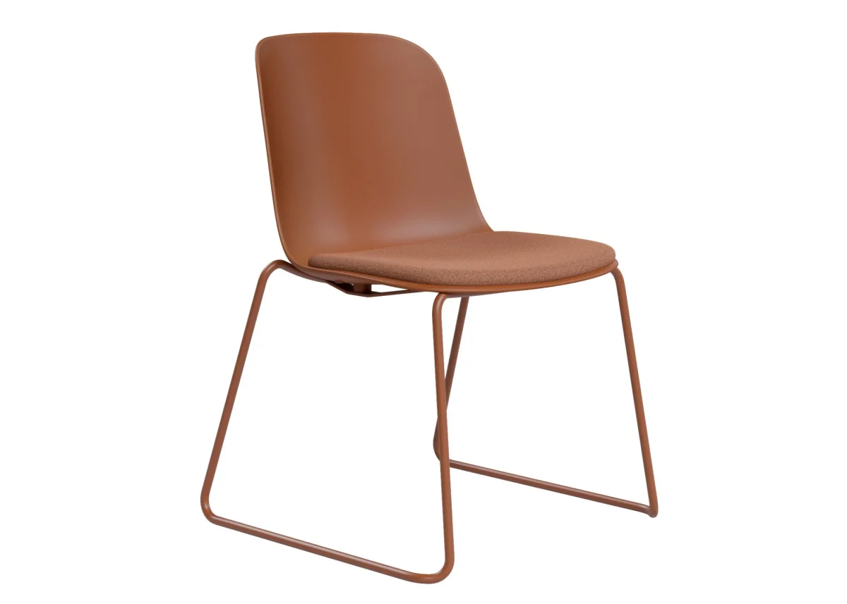 DD Juno Plastic Shell Sled Base Breakout Chair