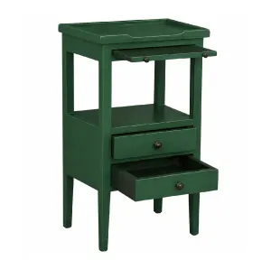 CR Eton Solid Timber 2 Drawer Bedside Table thumbnail 4