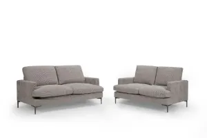 VI Bronte Fabric Upholstered 3 Seater + 2 Seater Lounge Set thumbnail 1