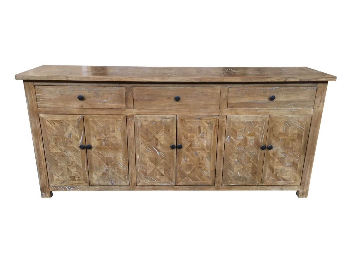 MF Kensington Solid Timber 3 Drawer 6 Door Buffet