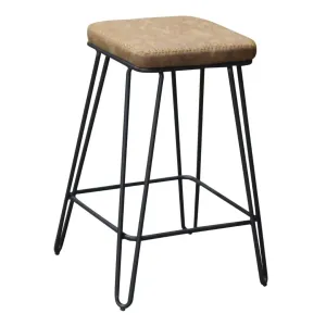BT Aloft PU Leather Upholstered Seat Metal Base Bar Stool thumbnail 1