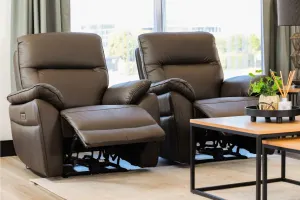 VI Aspect 3 Seater Electric Leather Recliner Lounge thumbnail 3