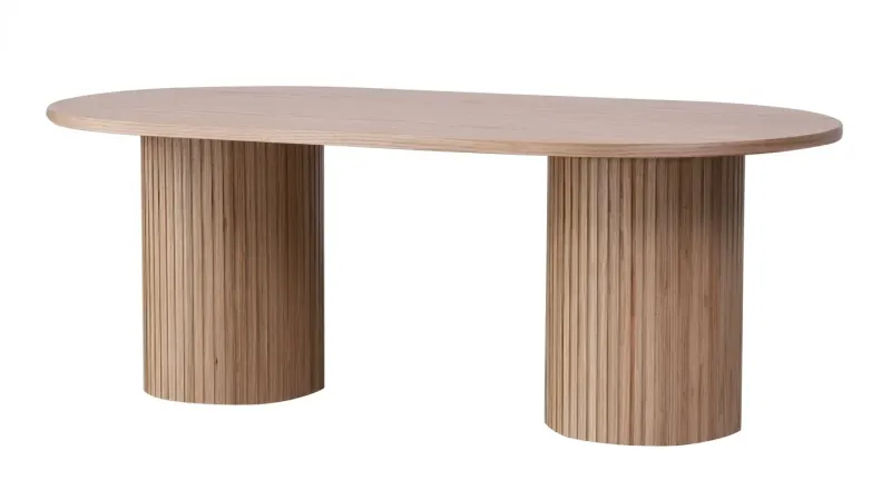 MD Oscar Solid Timber Trunk Leg Dining Table