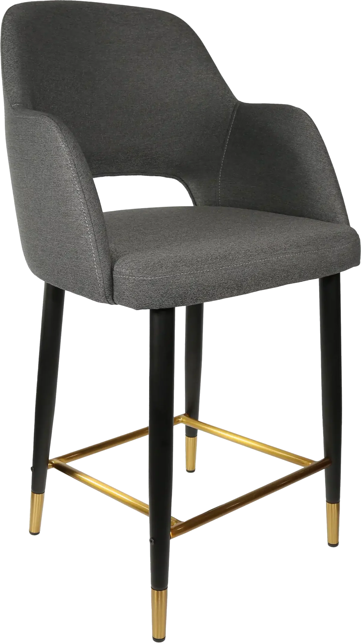 FL Sorbet Fabric Upholstered Metal Leg Hospitality Counter Stool