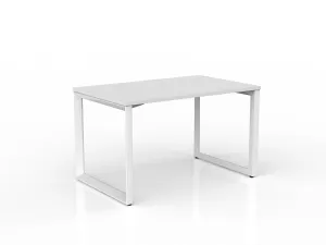 OL Anvil Straight Desk – Oak Top with White Frame thumbnail 27