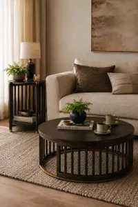 CR Arlo Solid Timber Round Side Table thumbnail 11