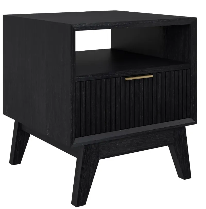 VI Ella Solid Timber 1 Drawer Lamp Table