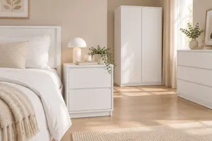 MD Verona 2 Drawer Bedside Table thumbnail 2